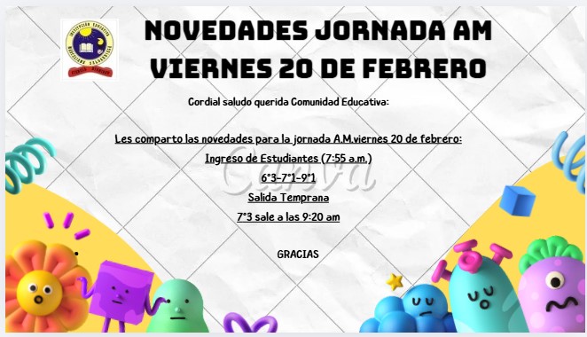 Novedades viernes 20 de febrero